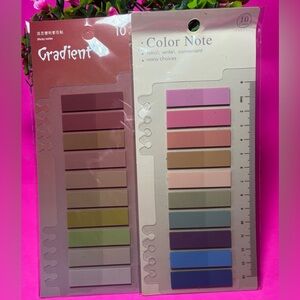 2 Pack Multicolor Index Sticky Tabs